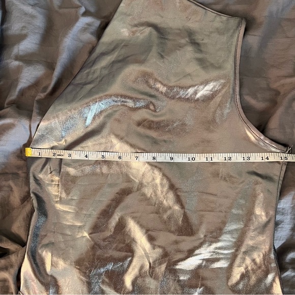 NWOT Edikted Feona gathered metallic bodysuit SZ M - Picture 7 of 7